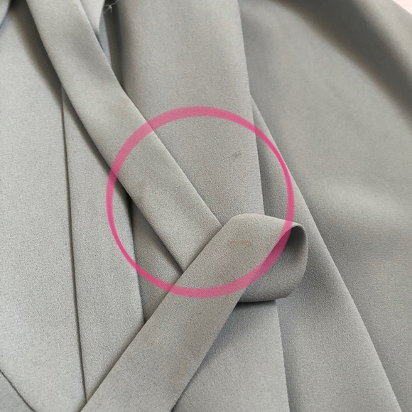 Aritzia Sunday Best Savoy Light Blue Ruffle Flounce Wrap Dress Size 4 - Picture 12 of 12